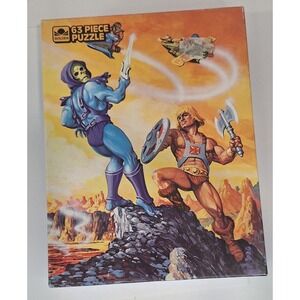 Vtg 1983 Masters Of The Universe He Man Puzzle Complete King Of The Mountain